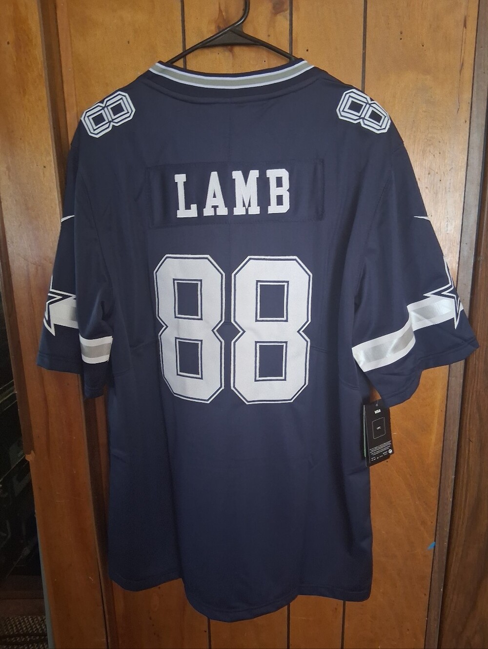 Mystery Sports Card With Lamb Dallas Cowboys Navy Large Jersey